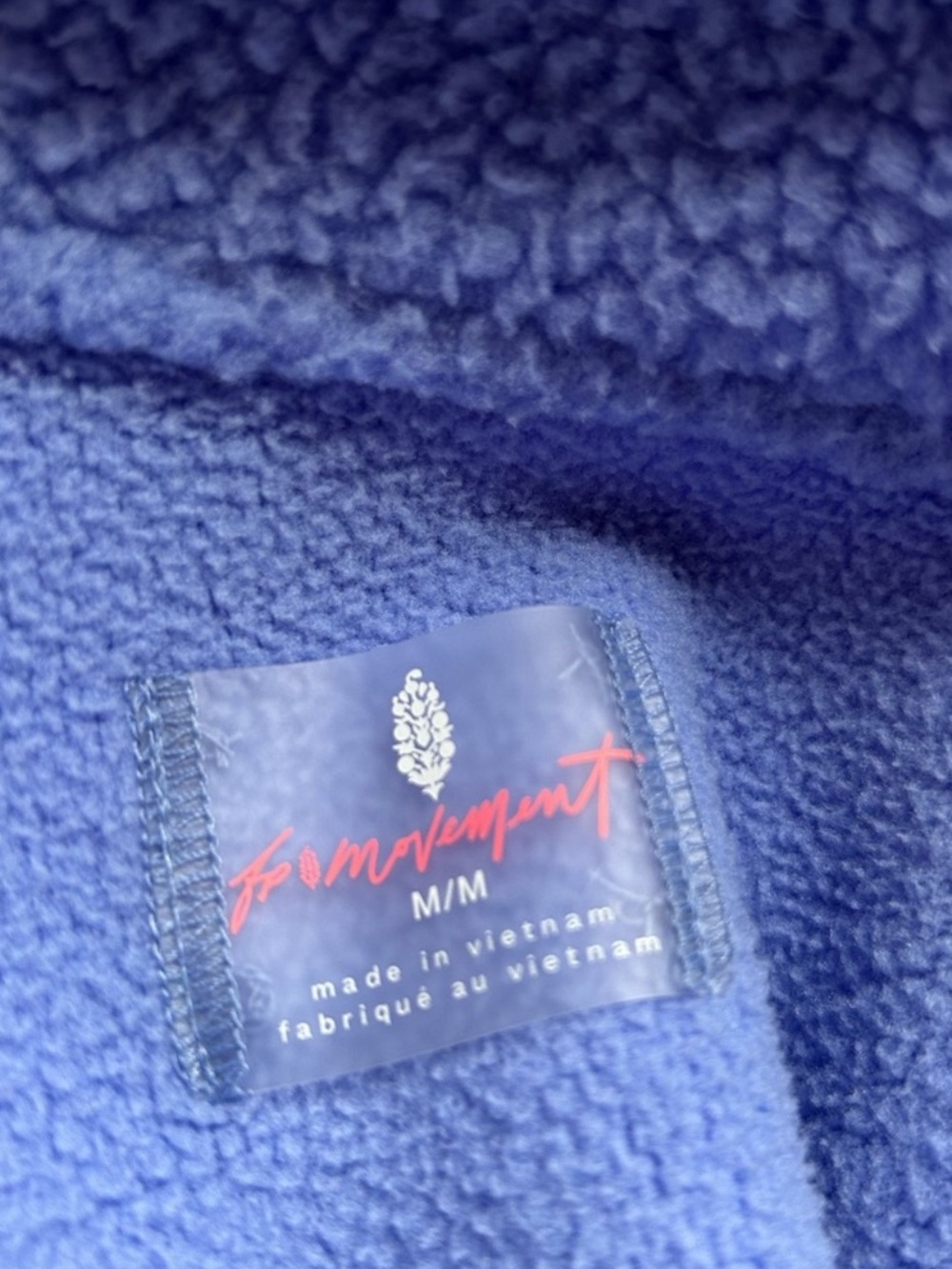 Free People Movement Hit The Slopes Fleece | Blueberry Size M - Picture 4 of 5